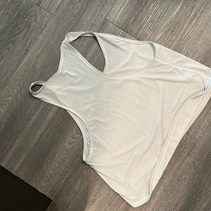 White lulu flowy tank